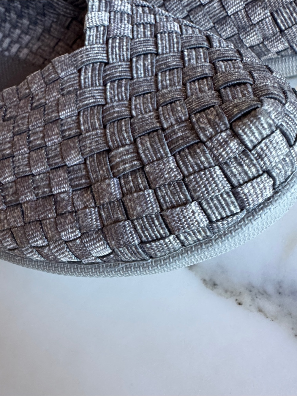 Bernie Mev Catwalk Pewter Woven Memory Foam Flats EU 39 US 8-8.5 - Picture 10 of 10